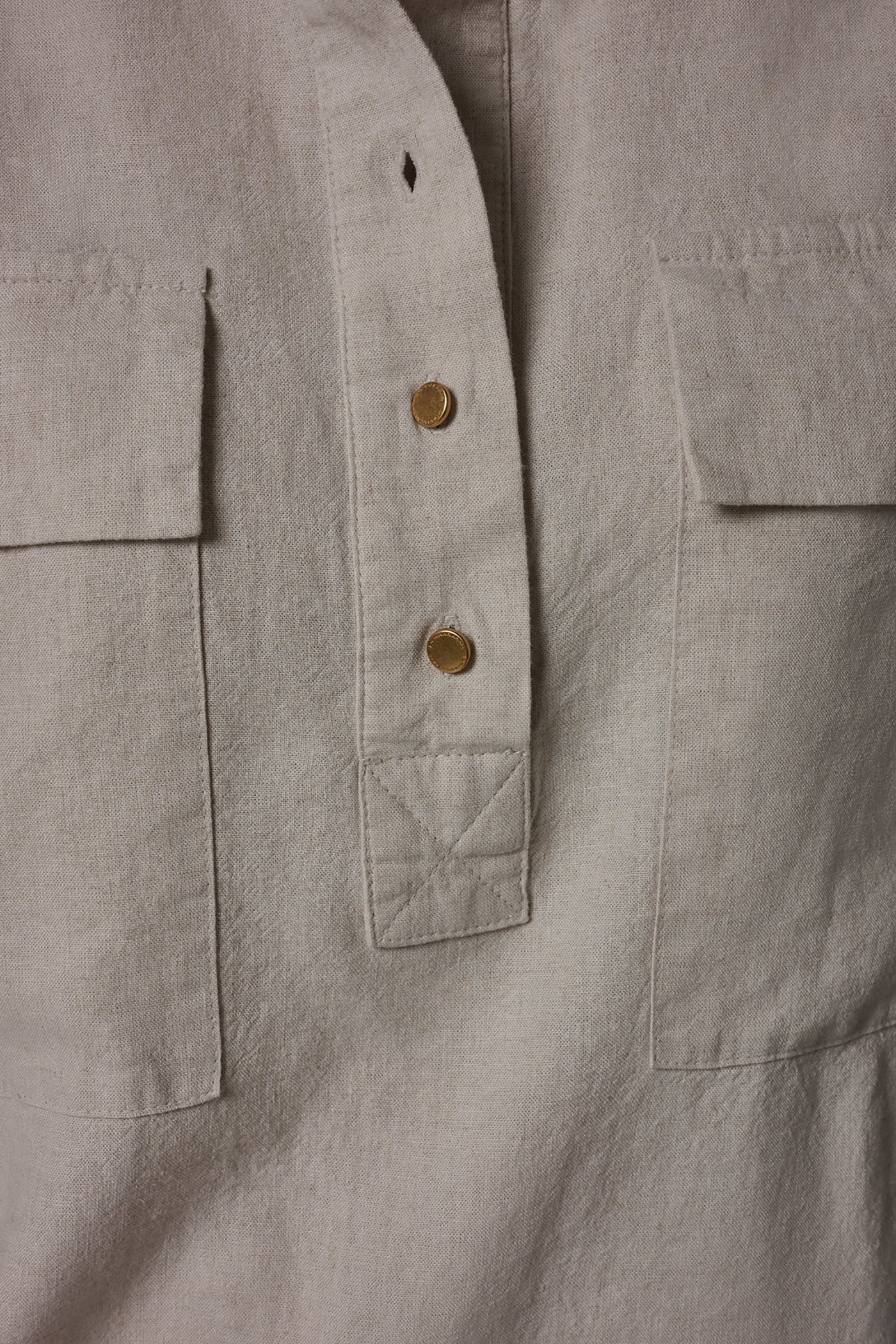 Donna Karan | CAP SLEEVE CAMP SHIRT