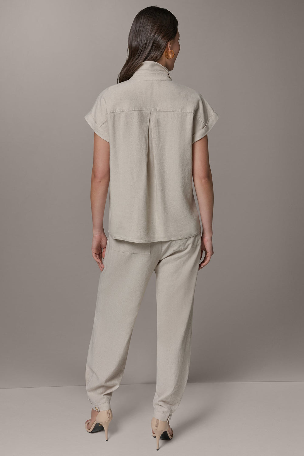 Donna Karan | CAP SLEEVE CAMP SHIRT