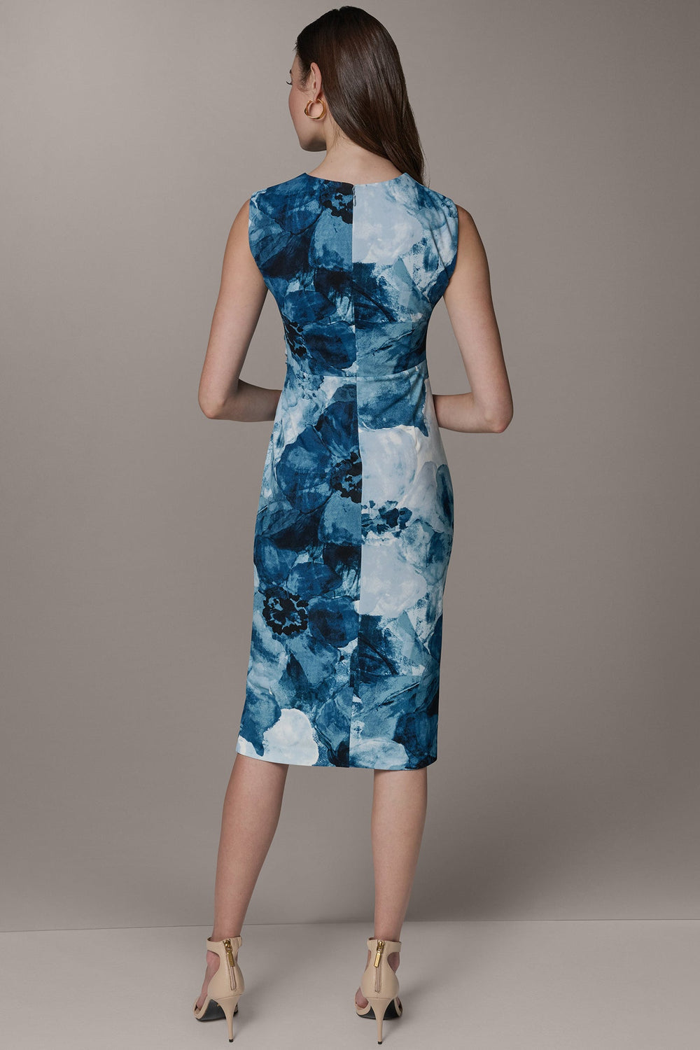 Donna Karan | SLEEVELESS TWIST WAIST MIDI SHEATH