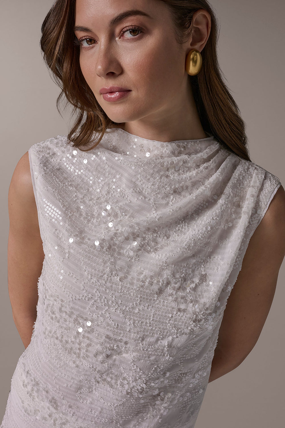 Donna Karan | SEQUIN BLOUSE