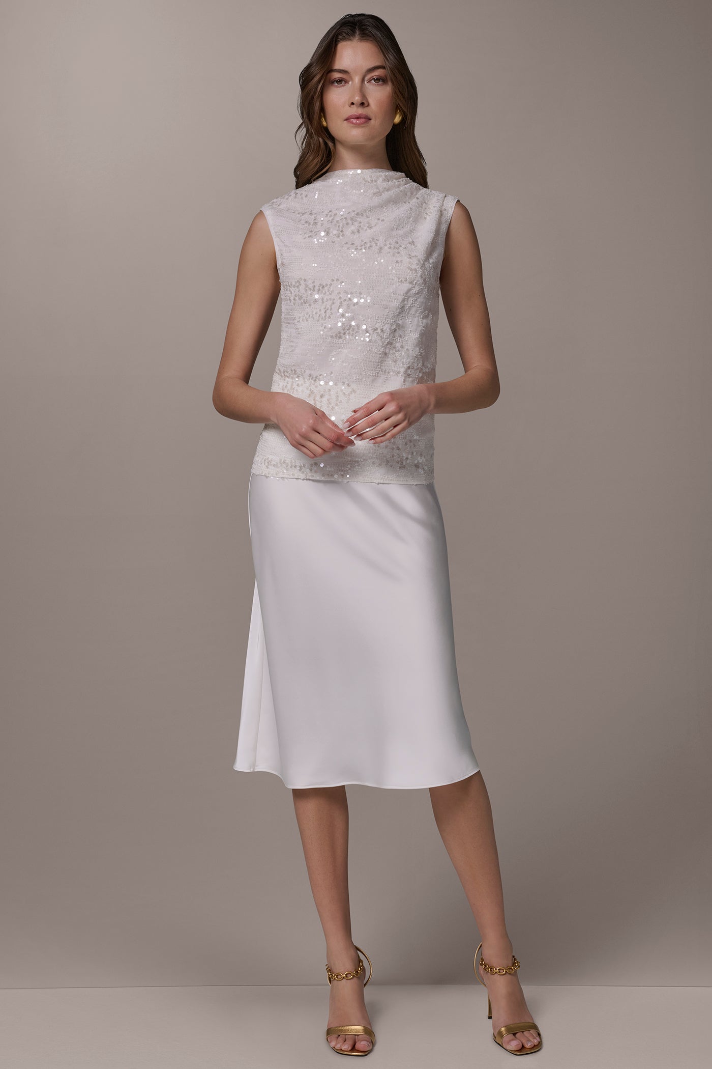 Donna Karan | SEQUIN BLOUSE