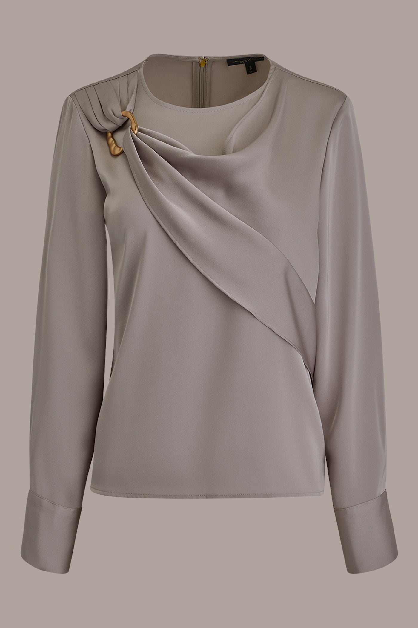 Donna Karan | LONG SLEEVE DRAPE BLOUSE