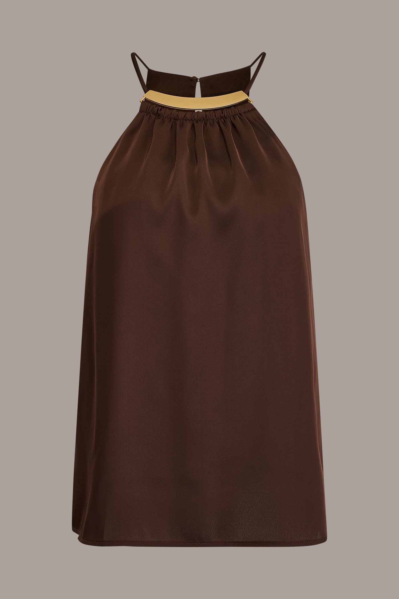 Donna Karan | SLEEVELESS HALTER TOP