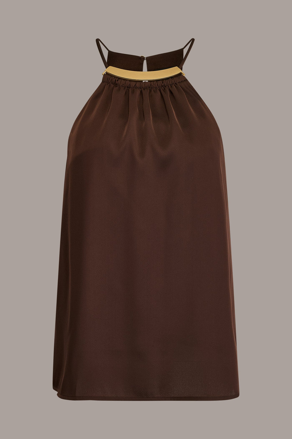 Donna Karan | SLEEVELESS HALTER TOP