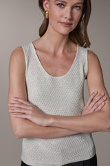 Donna Karan | SLEEVELESS SEQUIN SWEATER CAMI