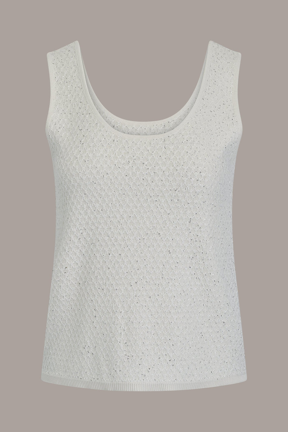 Donna Karan | SLEEVELESS SEQUIN SWEATER CAMI