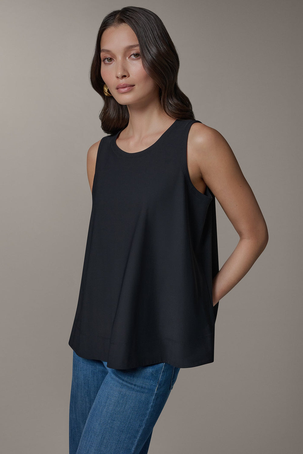 Donna Karan | THE MODERN TRAVEL SLEEVELESS SWING TANK