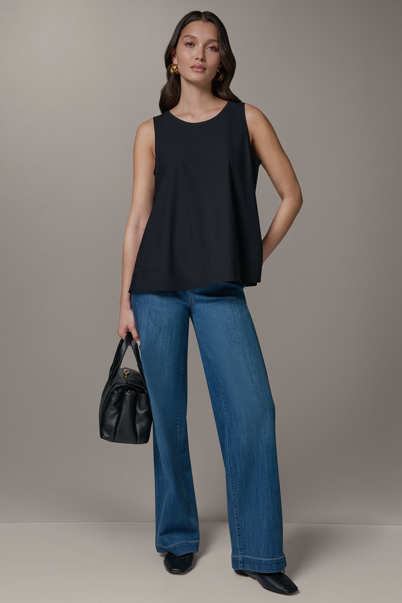 Donna Karan | THE MODERN TRAVEL SLEEVELESS SWING TANK