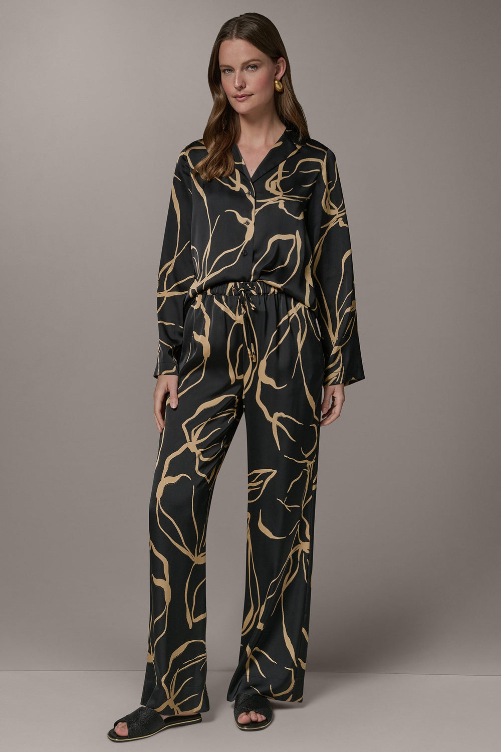 Donna Karan | EXTRA HIGH-RISE WIDE-LEG PULL-ON PANT
