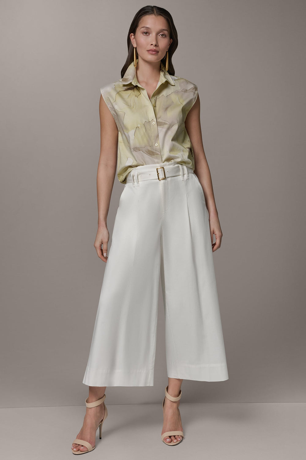 Donna Karan | CROPPED EXTRA HIGH-RISE WIDE-LEG PANT
