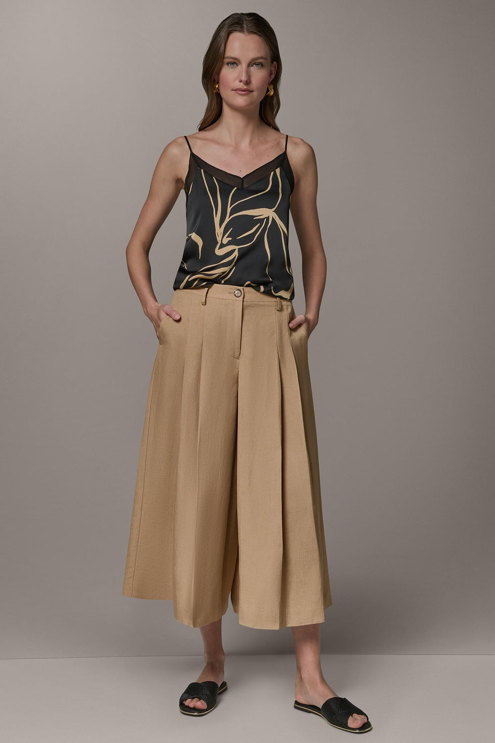 Donna Karan | EXTRA HIGH-RISE WIDE-LEG CULOTTE
