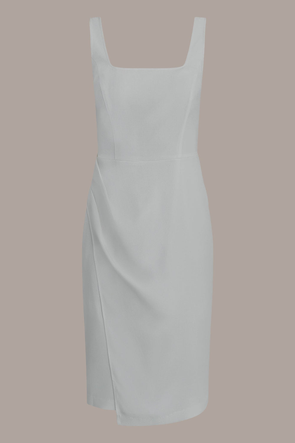 Donna Karan | TENCEL WRAP-EFFECT MIDI SHEATH DRESS
