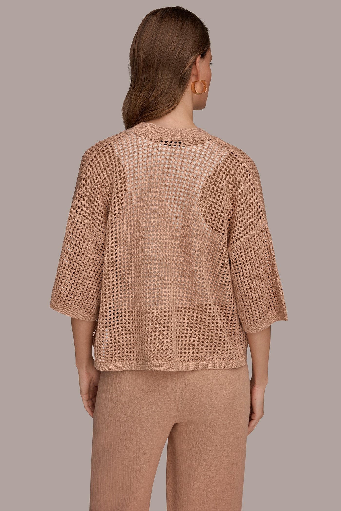 Donna Karan | OPEN STITCH CARDIGAN