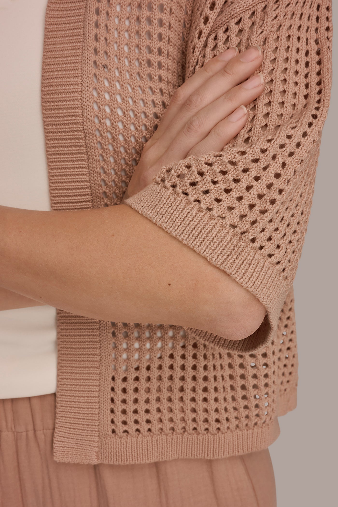 Donna Karan | OPEN STITCH CARDIGAN