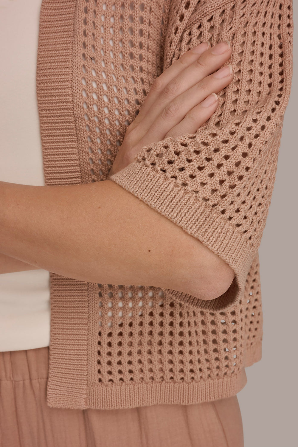 Donna Karan | OPEN STITCH CARDIGAN