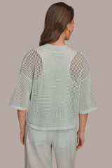 Donna Karan | OPEN STITCH CARDIGAN