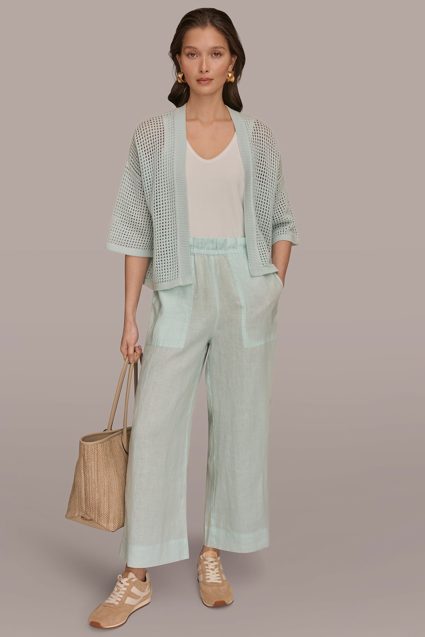 Donna Karan | OPEN STITCH CARDIGAN