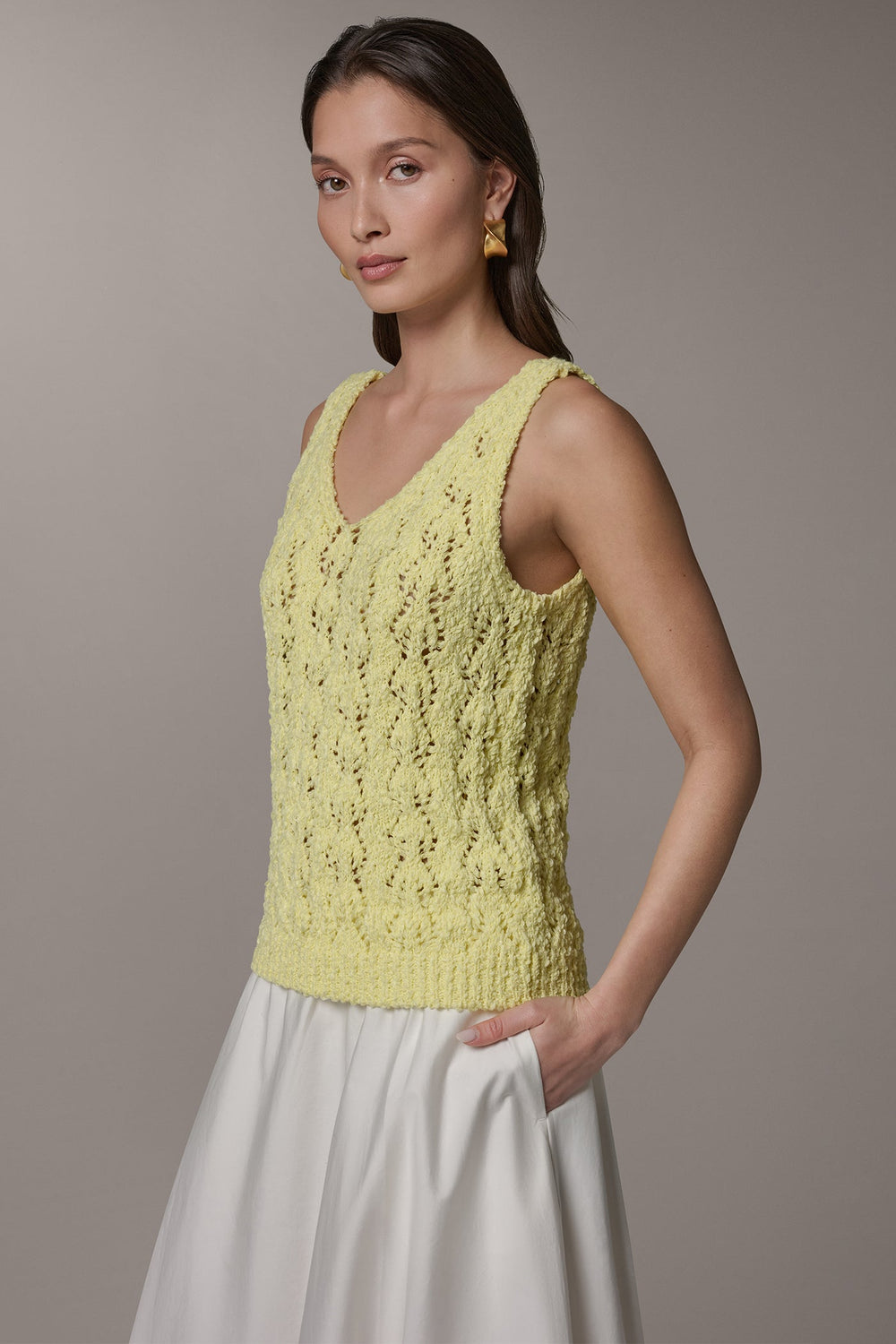 Donna Karan | SLEEVELESS SWEATER TANK