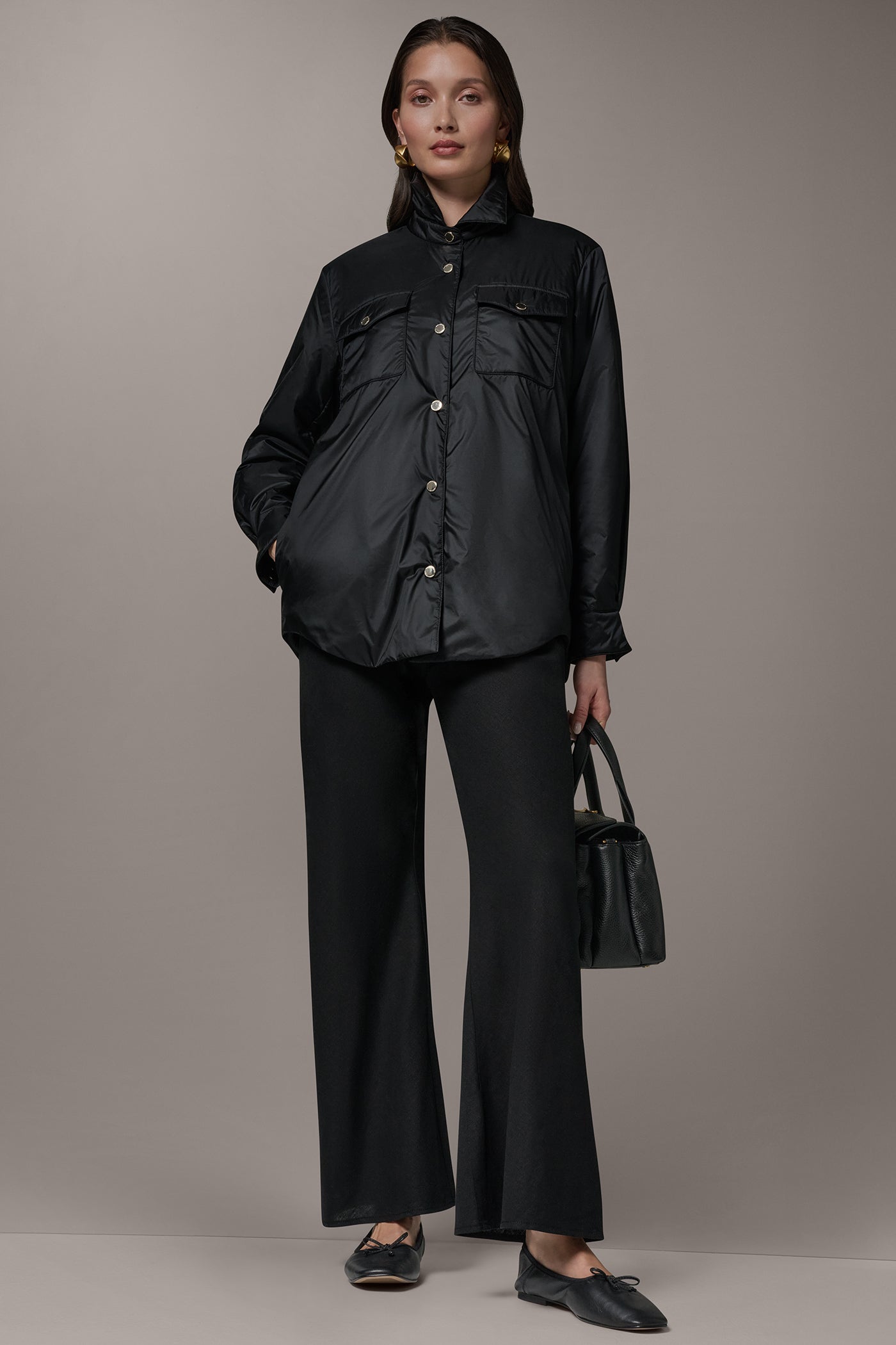 Donna Karan | LONG SLEEVE SHIRT JACKET