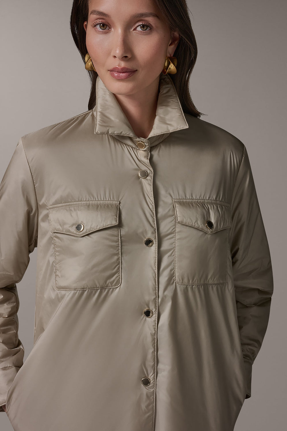 Donna Karan | LONG SLEEVE SHIRT JACKET