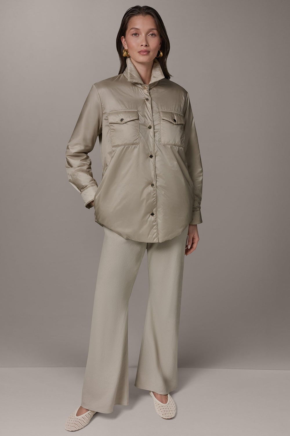 Donna Karan | LONG SLEEVE SHIRT JACKET