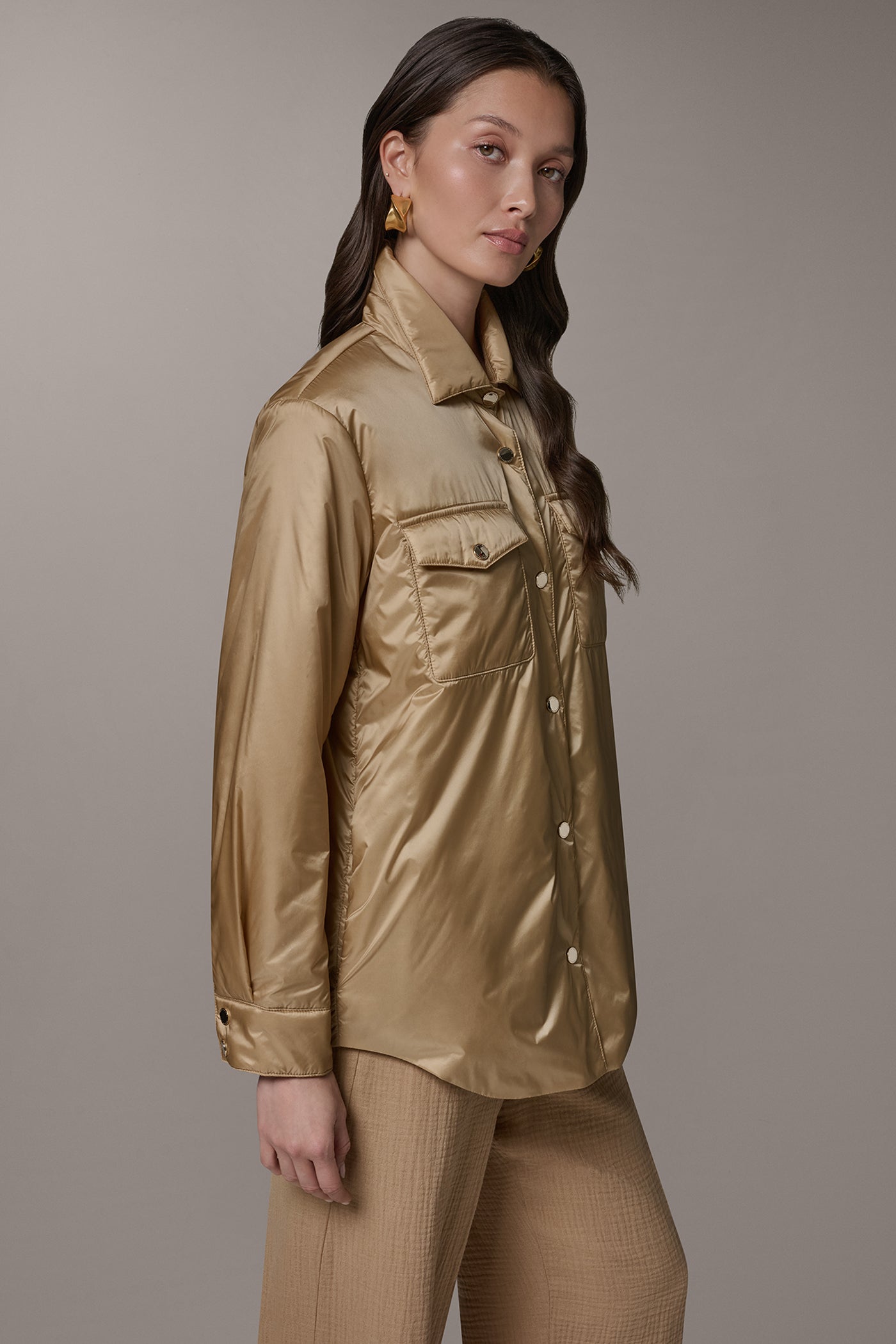 Donna Karan | LONG SLEEVE SHIRT JACKET
