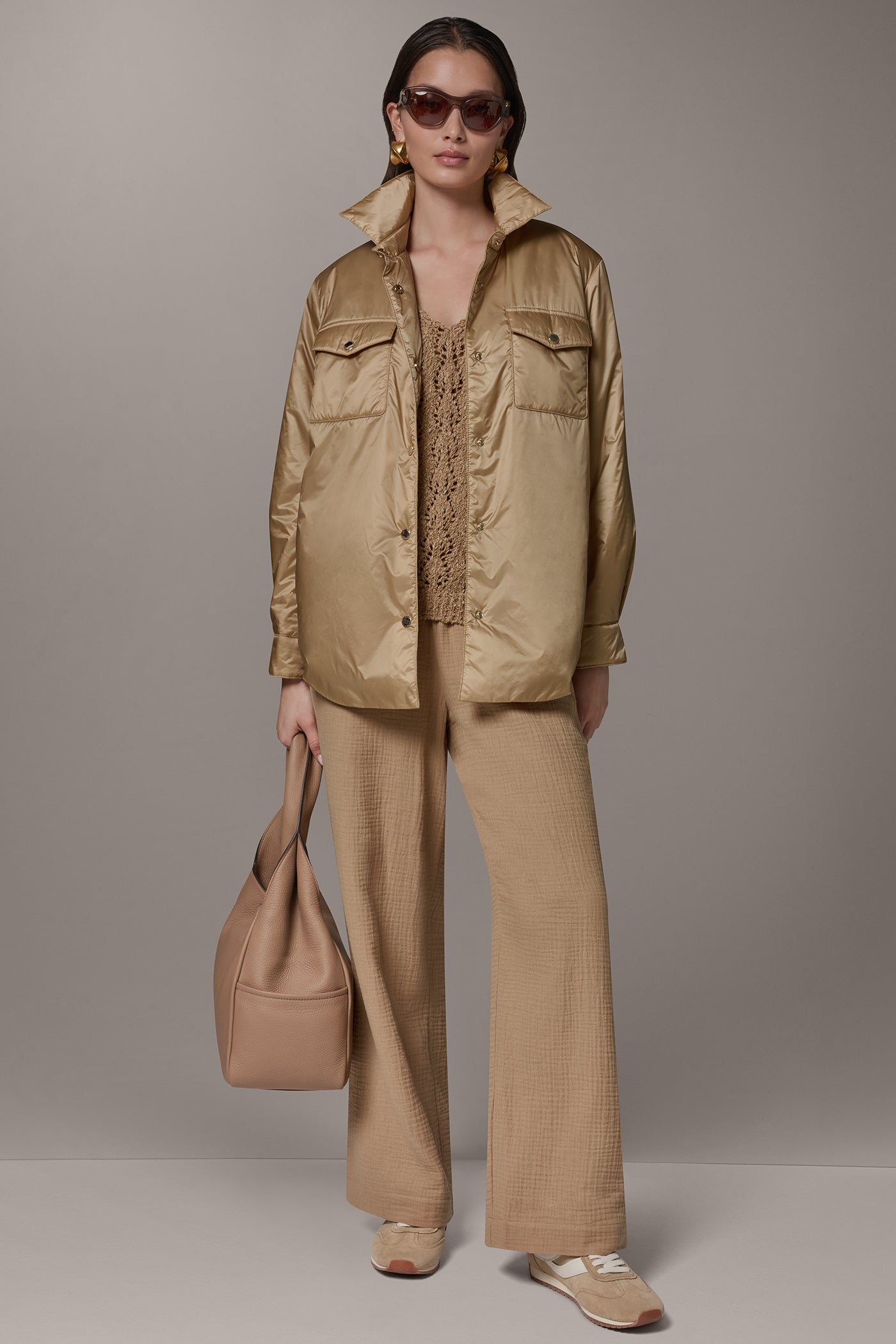 Donna Karan | LONG SLEEVE SHIRT JACKET