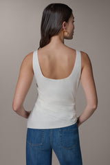 Donna Karan | SLEEVELESS ASYMMETRIC BLOUSE