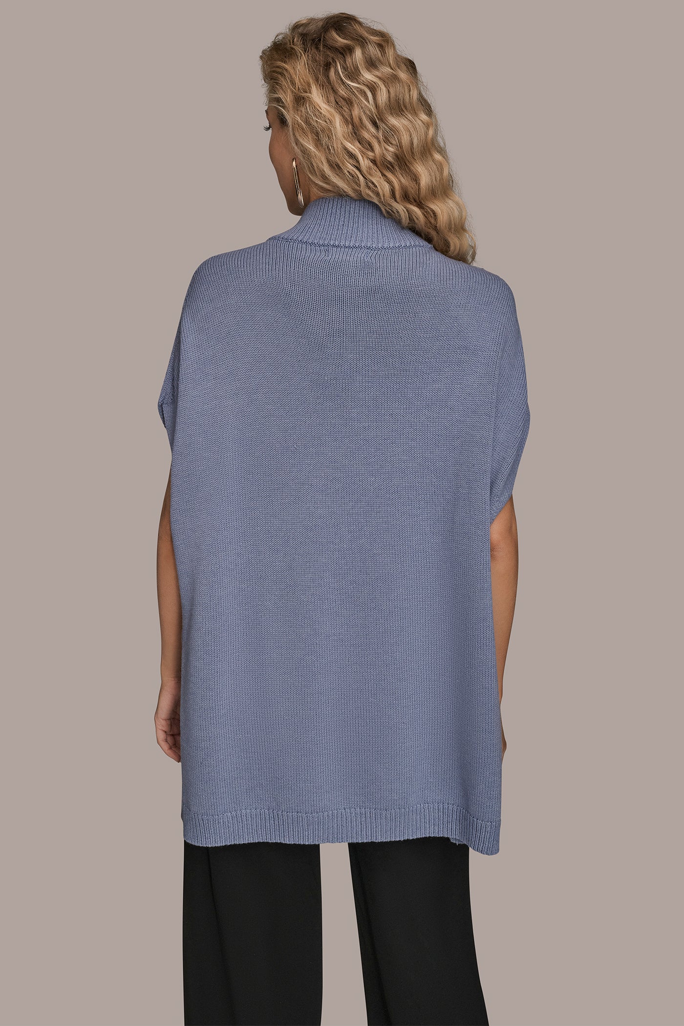 Donna Karan | BUTTON-FRONT SWEATER CAPELET