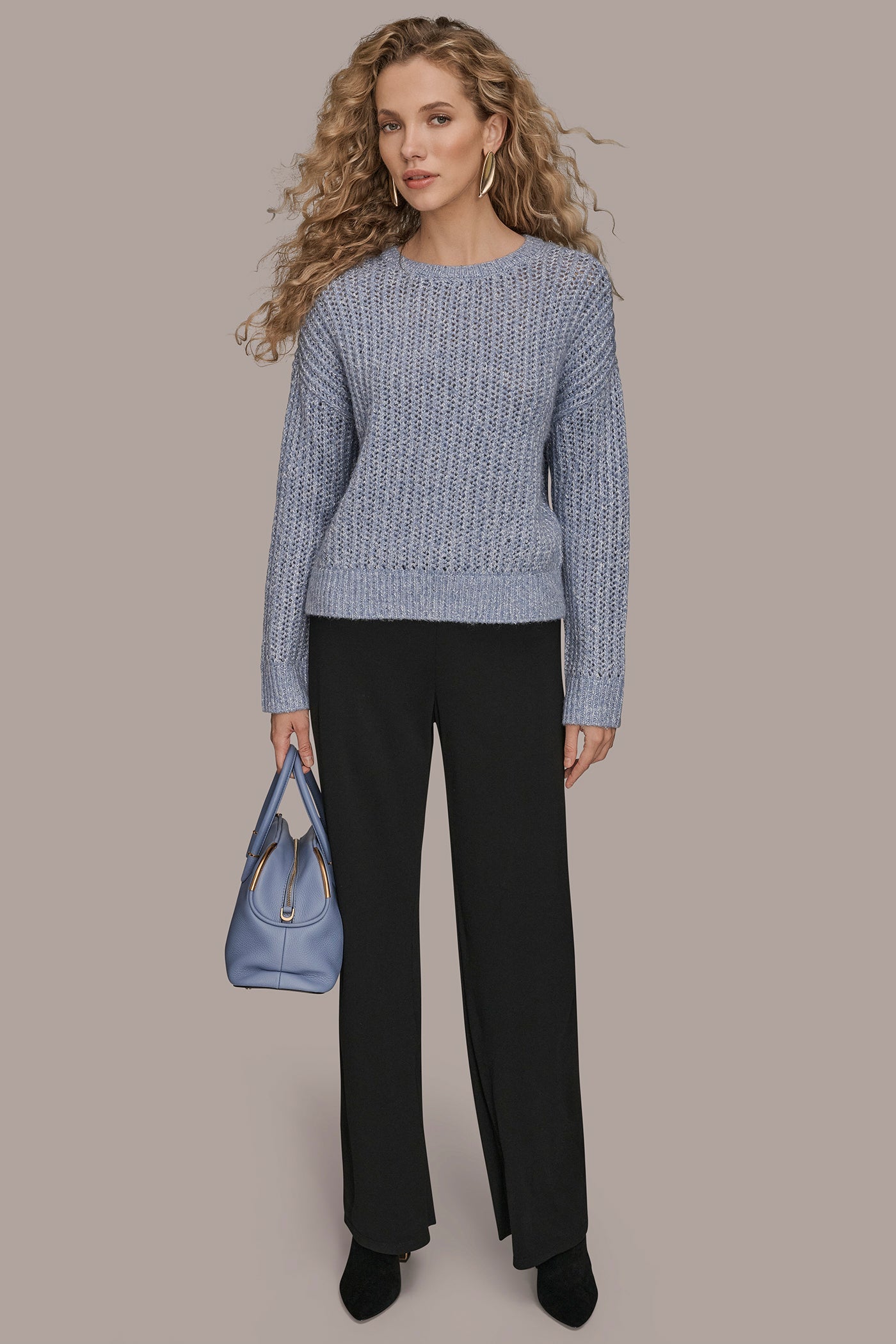 Donna Karan | OPEN-STITCH SWEATER