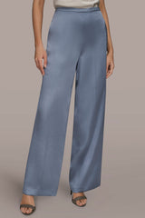 Donna Karan | EXTRA HIGH-RISE SATIN PULL-ON PANT