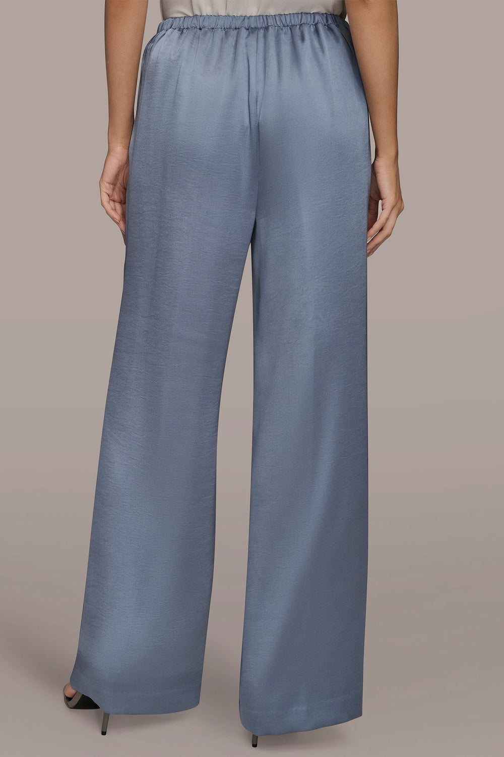 Donna Karan | EXTRA HIGH-RISE SATIN PULL-ON PANT
