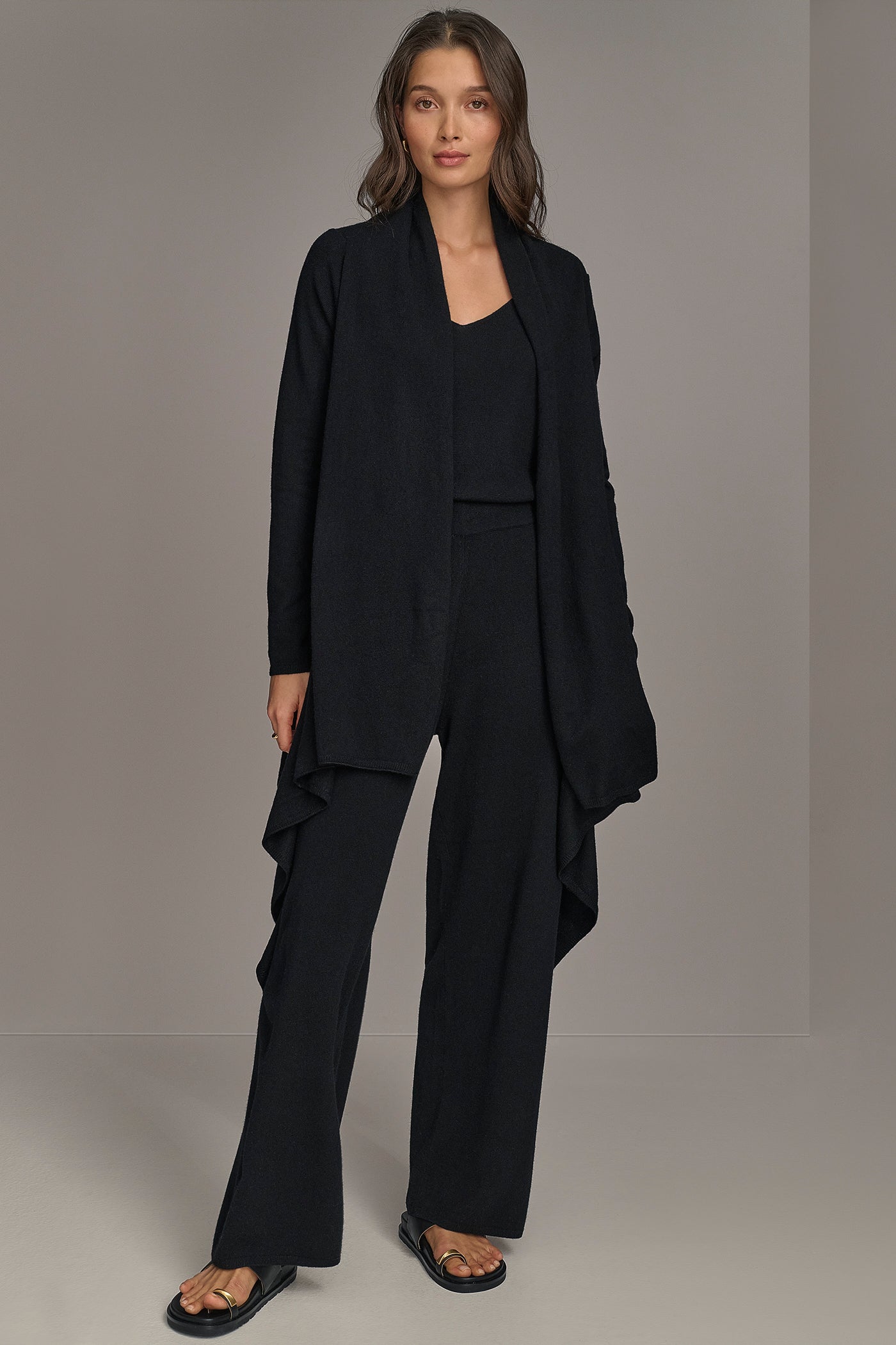 Donna Karan | CASHMERE LONG SLEEVE CARDIGAN