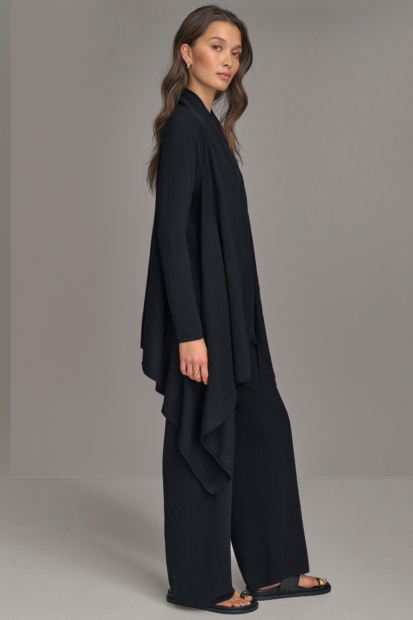 Donna Karan | CASHMERE LONG SLEEVE CARDIGAN