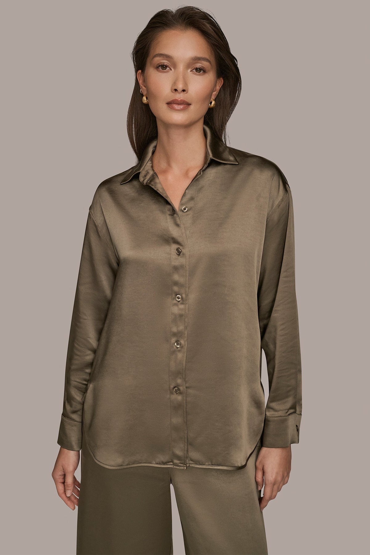 Donna Karan | SATIN SHIRT