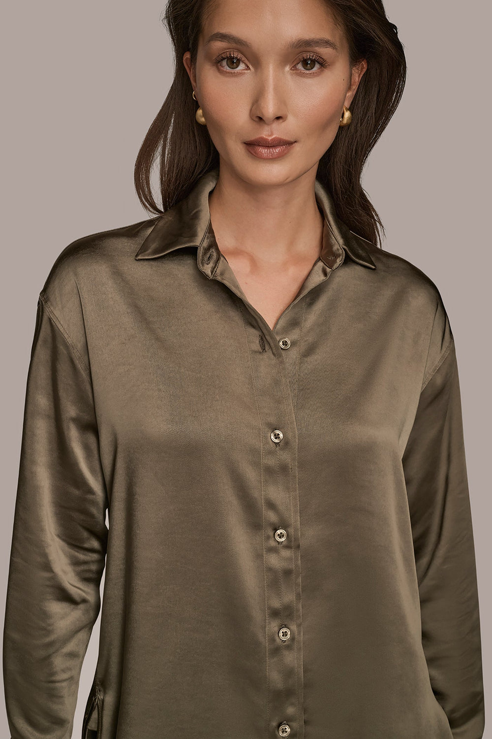 Donna Karan | SATIN SHIRT