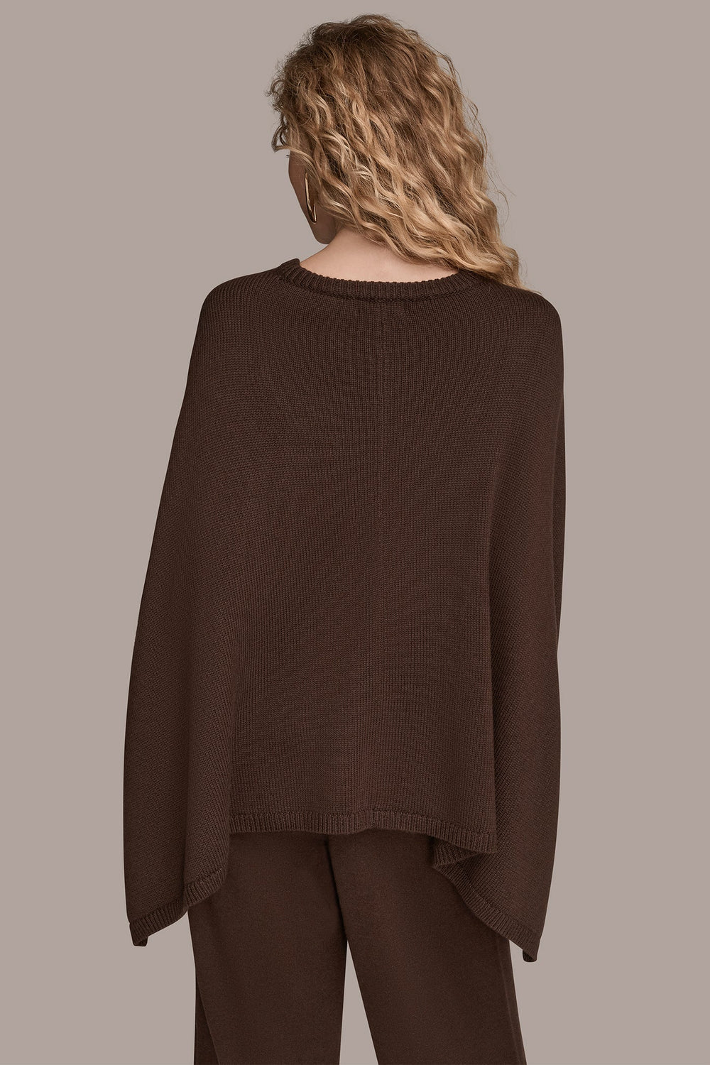 Donna Karan | CAPE-EFFECT BUTTON SWEATER