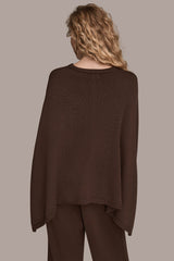 Donna Karan | CAPE-EFFECT BUTTON SWEATER