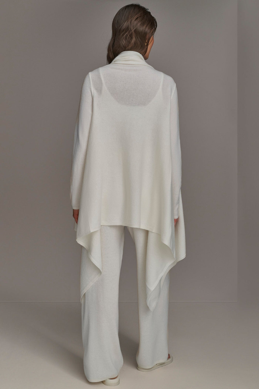Donna Karan | CASHMERE LONG SLEEVE CARDIGAN