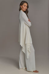 Donna Karan | CASHMERE LONG SLEEVE CARDIGAN