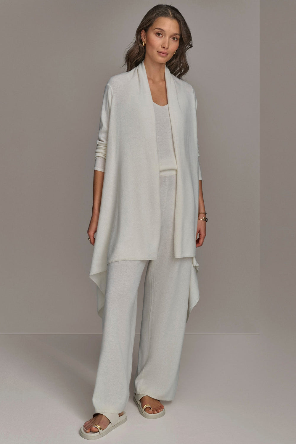 Donna Karan | CASHMERE LONG SLEEVE CARDIGAN