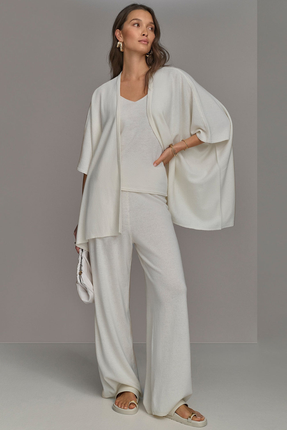 Donna Karan | CASHMERE SHORT SLEEVE CARDIGAN