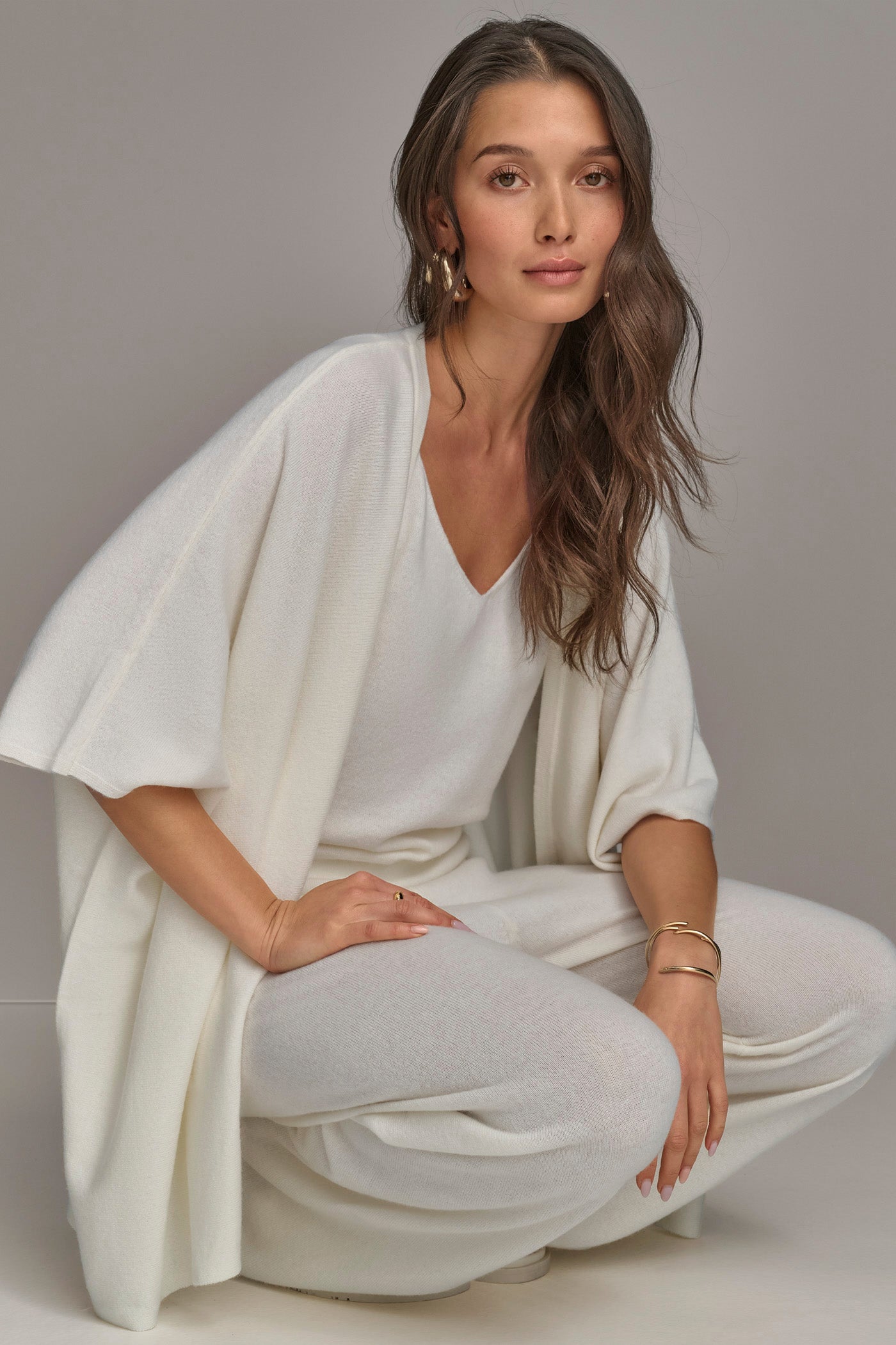 Donna Karan | CASHMERE SHORT SLEEVE CARDIGAN