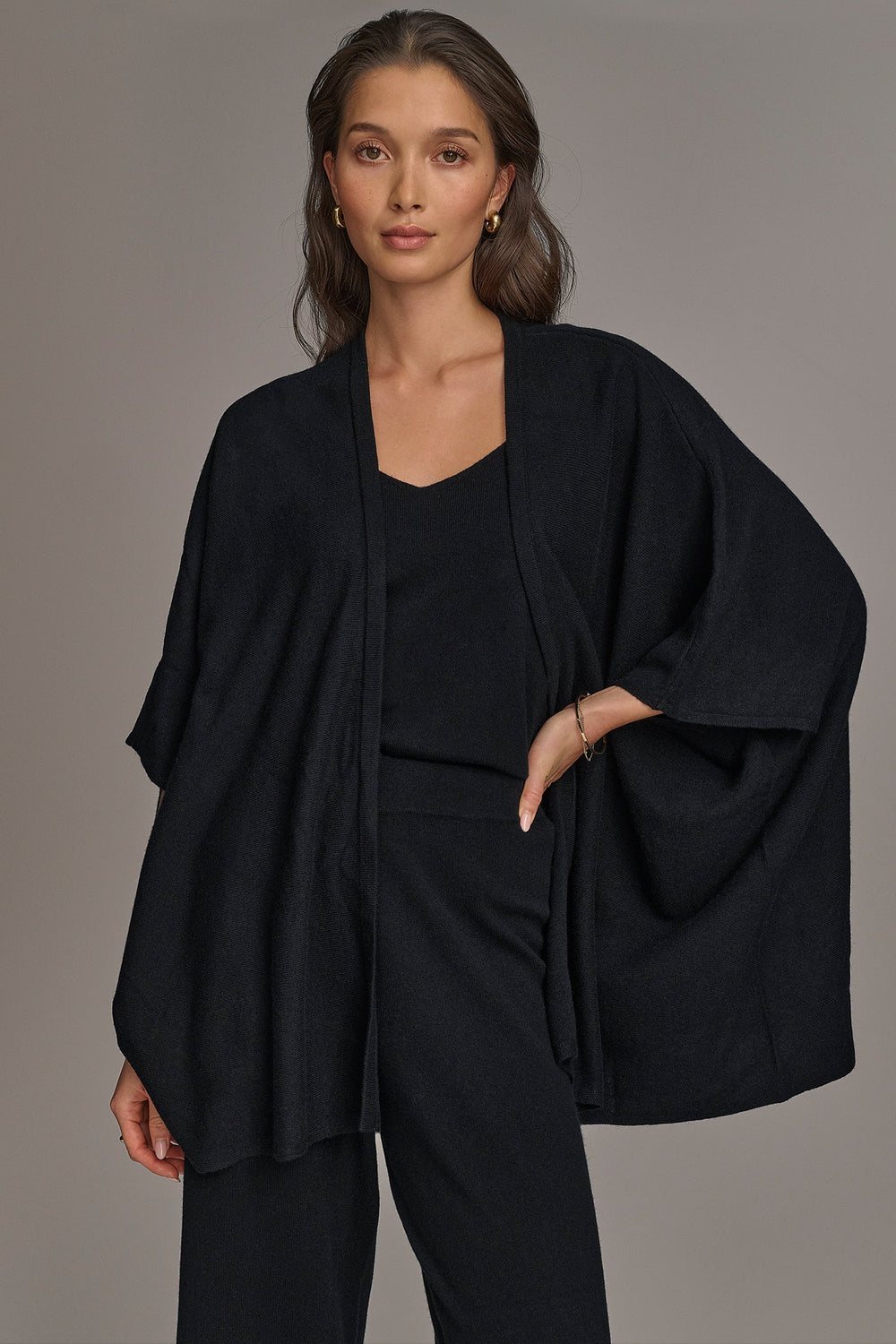 Donna Karan | CASHMERE SHORT SLEEVE CARDIGAN