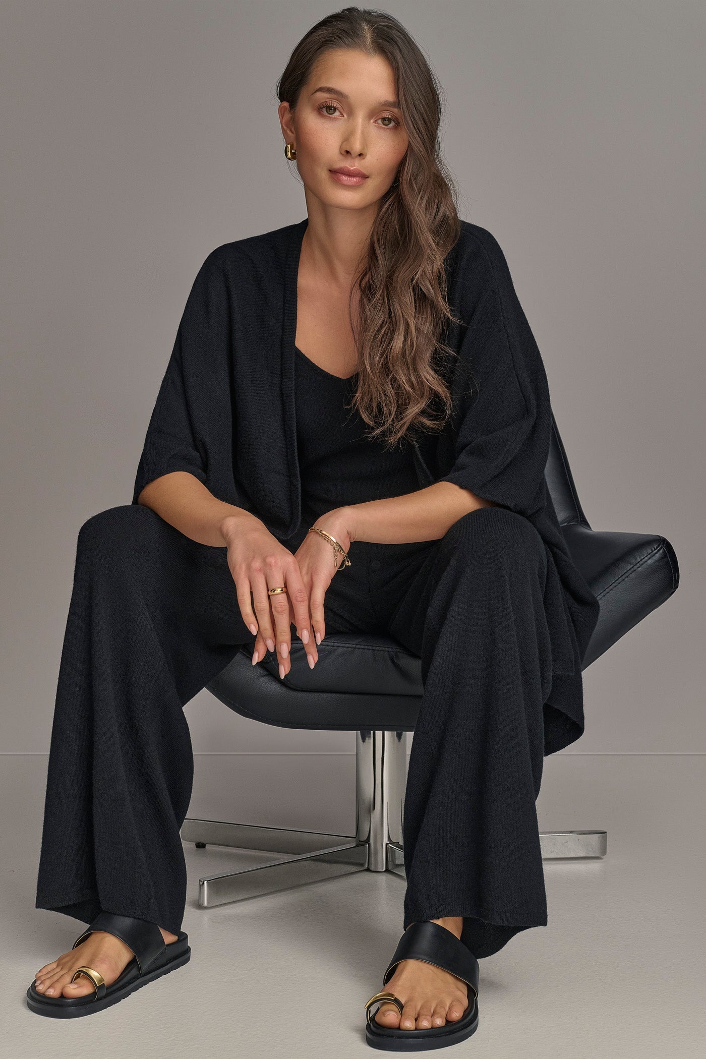 Donna Karan | CASHMERE SHORT SLEEVE CARDIGAN