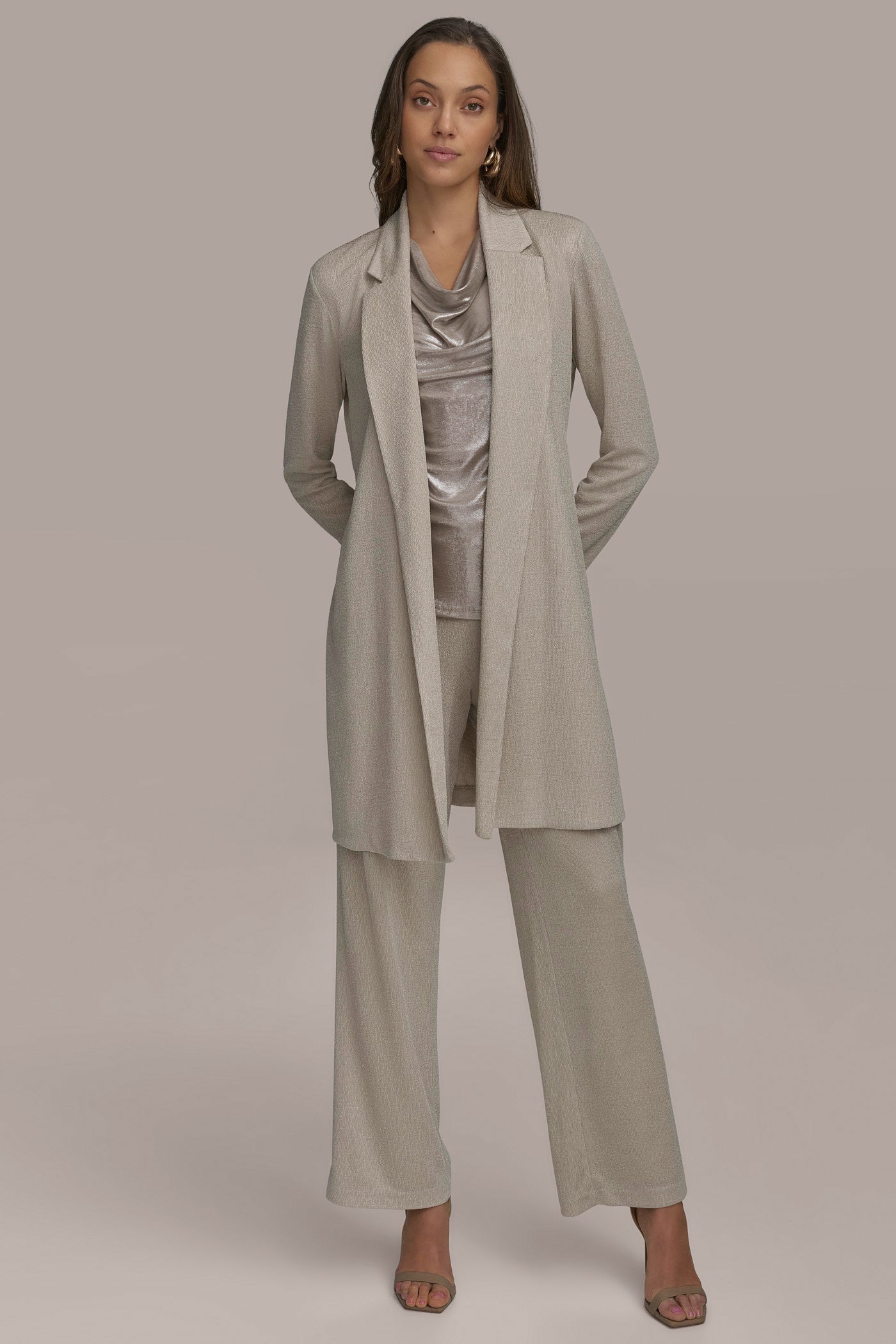 Donna Karan | BELTED KNIT JACKET