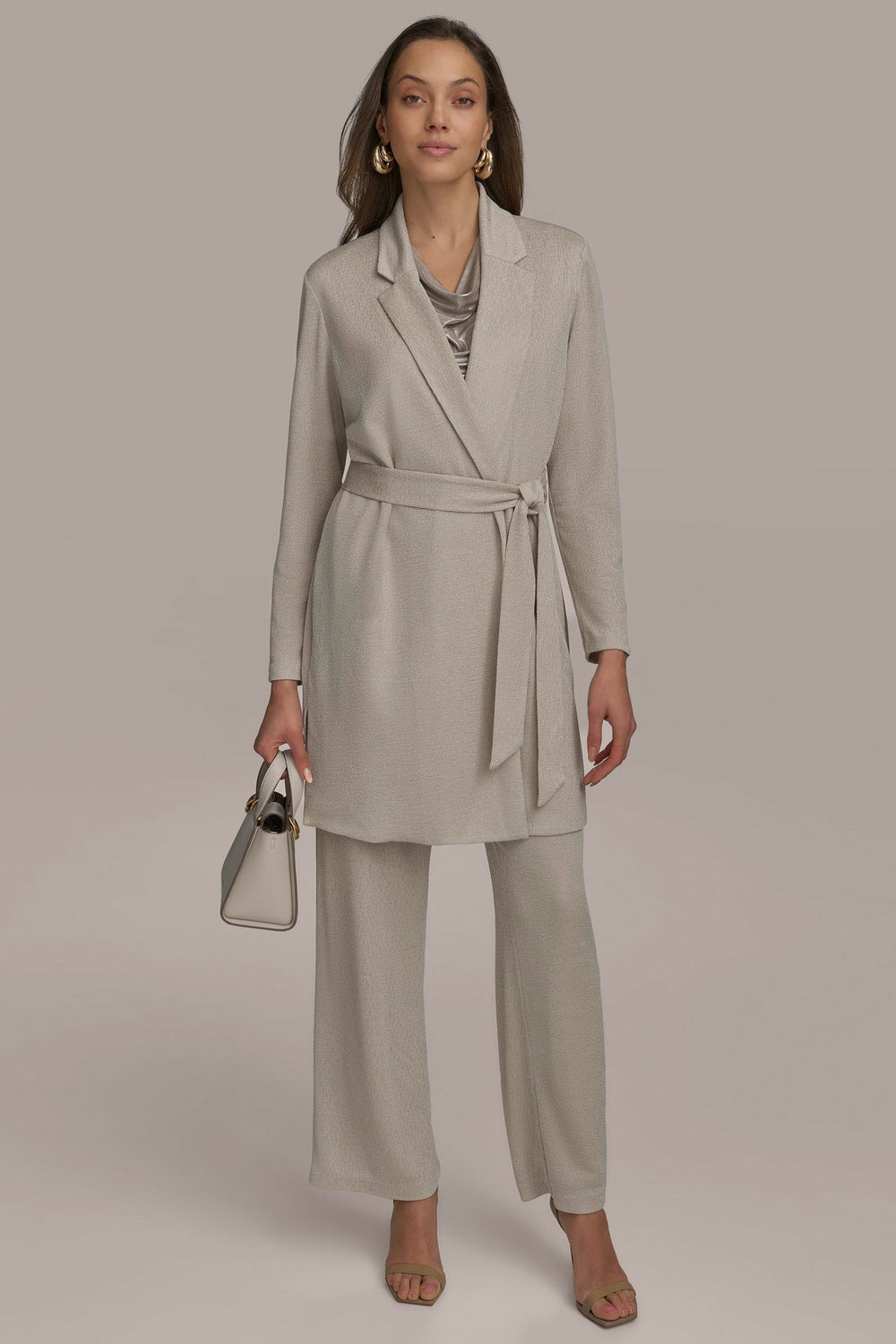 Donna Karan | BELTED KNIT JACKET