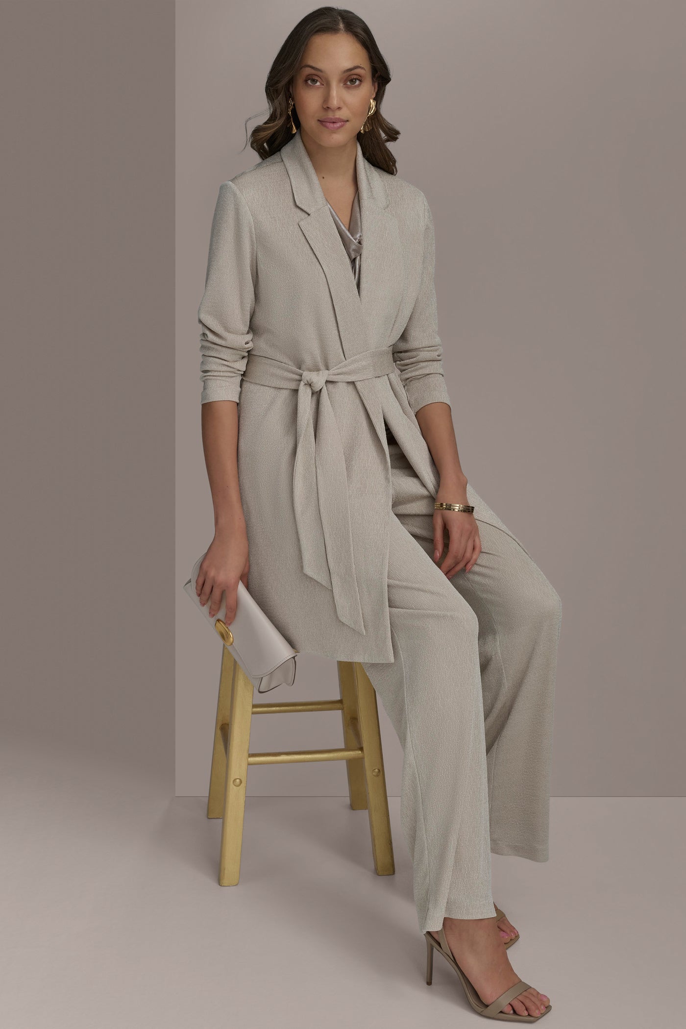 Donna Karan | BELTED KNIT JACKET