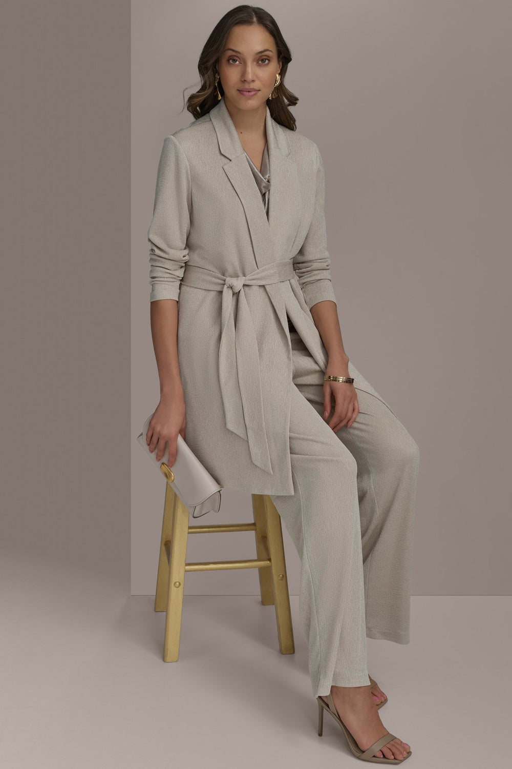 Donna Karan | BELTED KNIT JACKET