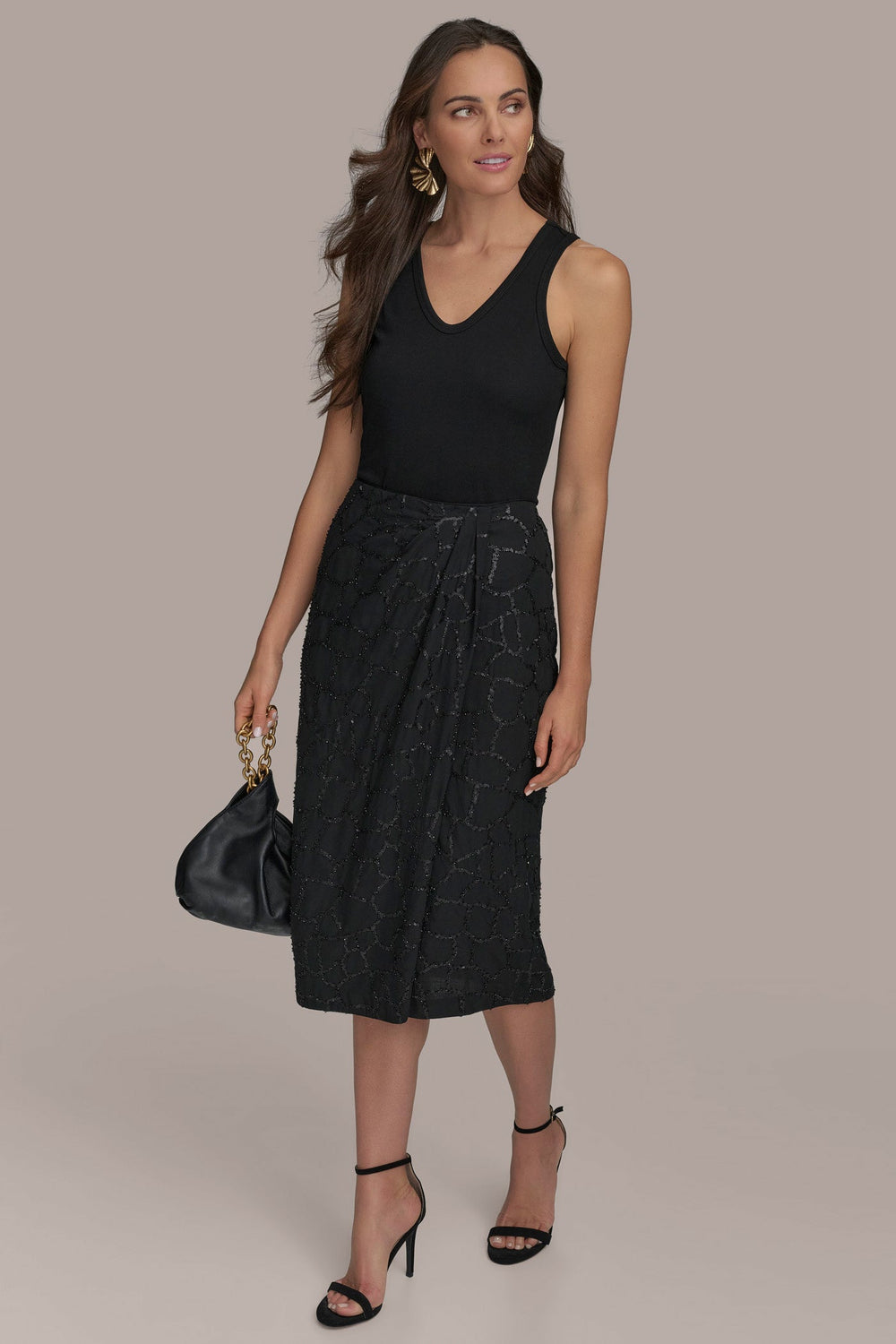 Donna Karan | FAUX WRAP SKIRT